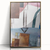 Modern Wall Art: Abstract Geometric Design in Earthy Tones