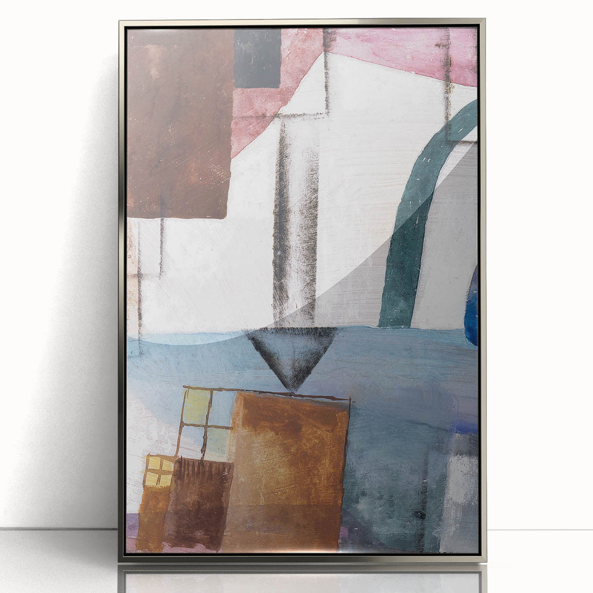 Modern Wall Art: Abstract Geometric Design in Earthy Tones