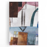 Modern Wall Art: Abstract Geometric Design in Earthy Tones