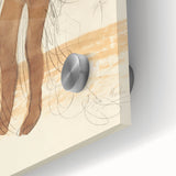Modern Wall Art: Vintage Nude Illustration in Neutral Tones