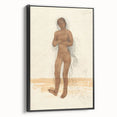 Modern Wall Art: Vintage Nude Illustration in Neutral Tones