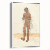 Modern Wall Art: Vintage Nude Illustration in Neutral Tones