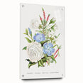 Romanticism Art: Floral Bouquet Illustration Canvas Print