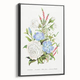 Romanticism Art: Floral Bouquet Illustration Canvas Print