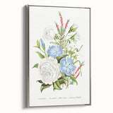 Romanticism Art: Floral Bouquet Illustration Canvas Print