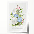 Romanticism Art: Floral Bouquet Illustration Canvas Print