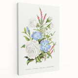 Romanticism Art: Floral Bouquet Illustration Canvas Print
