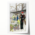 Chic Art Deco Street Scene Wall Art – Vintage 1920s Fashion Illustration