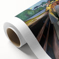 Expressionism Wall Art: On the Bridge Modern Expressionist Print