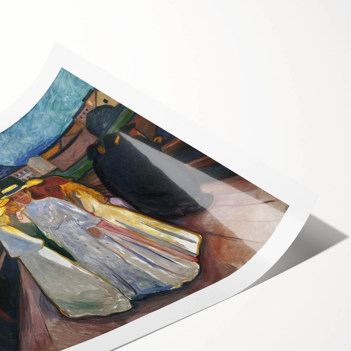 Expressionism Wall Art: On the Bridge Modern Expressionist Print
