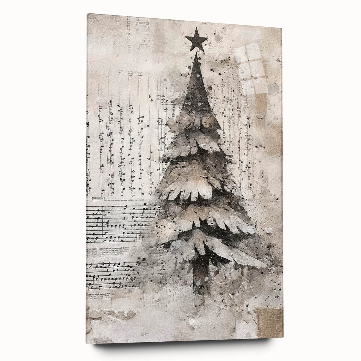 Elegant Christmas Tree Art Print - Holiday Decor for Festive Charm