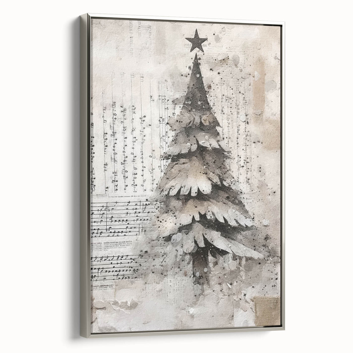 Elegant Christmas Tree Art Print - Holiday Decor for Festive Charm