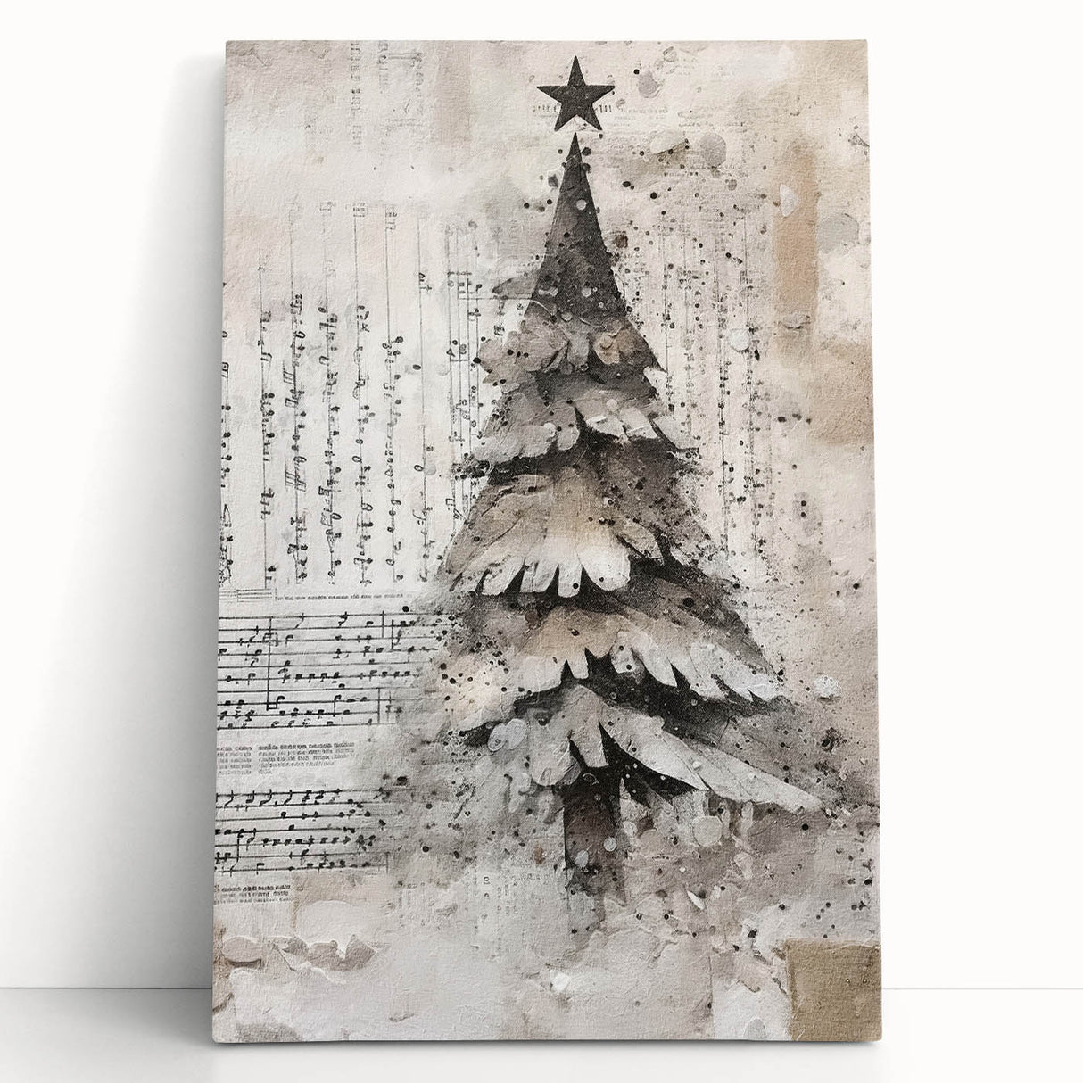 Elegant Christmas Tree Art Print - Holiday Decor for Festive Charm