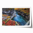 Stunning landscape canyons rolled print showcasing vibrant orange and purple hues at sunset, perfect for home decor or office ambiance.