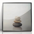 Large abstract wall art of nature elements in muted green and brown, framed acrylic, ideal for modern living room decor.