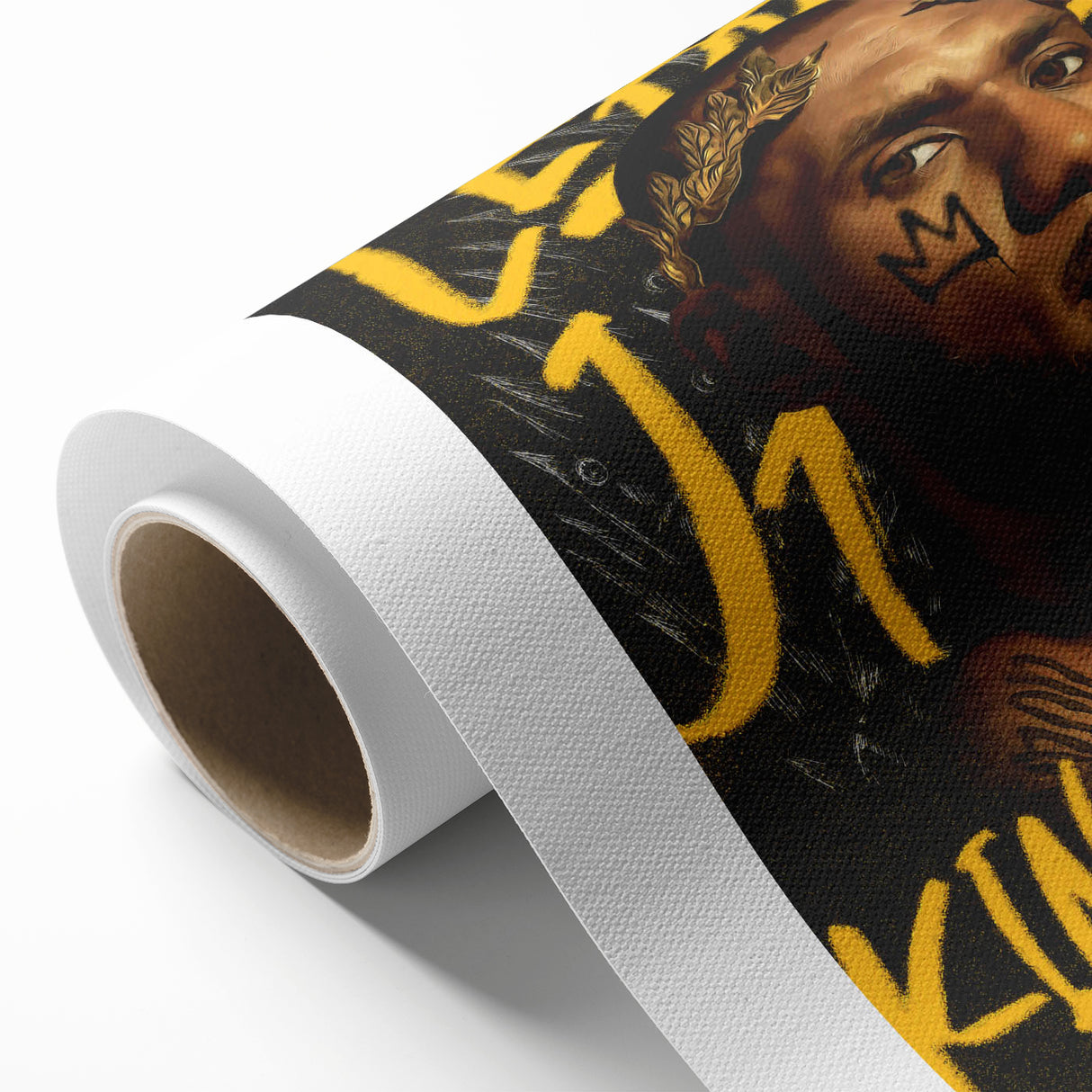 LeBron James Pop Art Wall Art - Bold King James Canvas Print