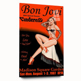 Vintage Bon Jovi 1987 Madison Square Garden Poster - Retro Music Art