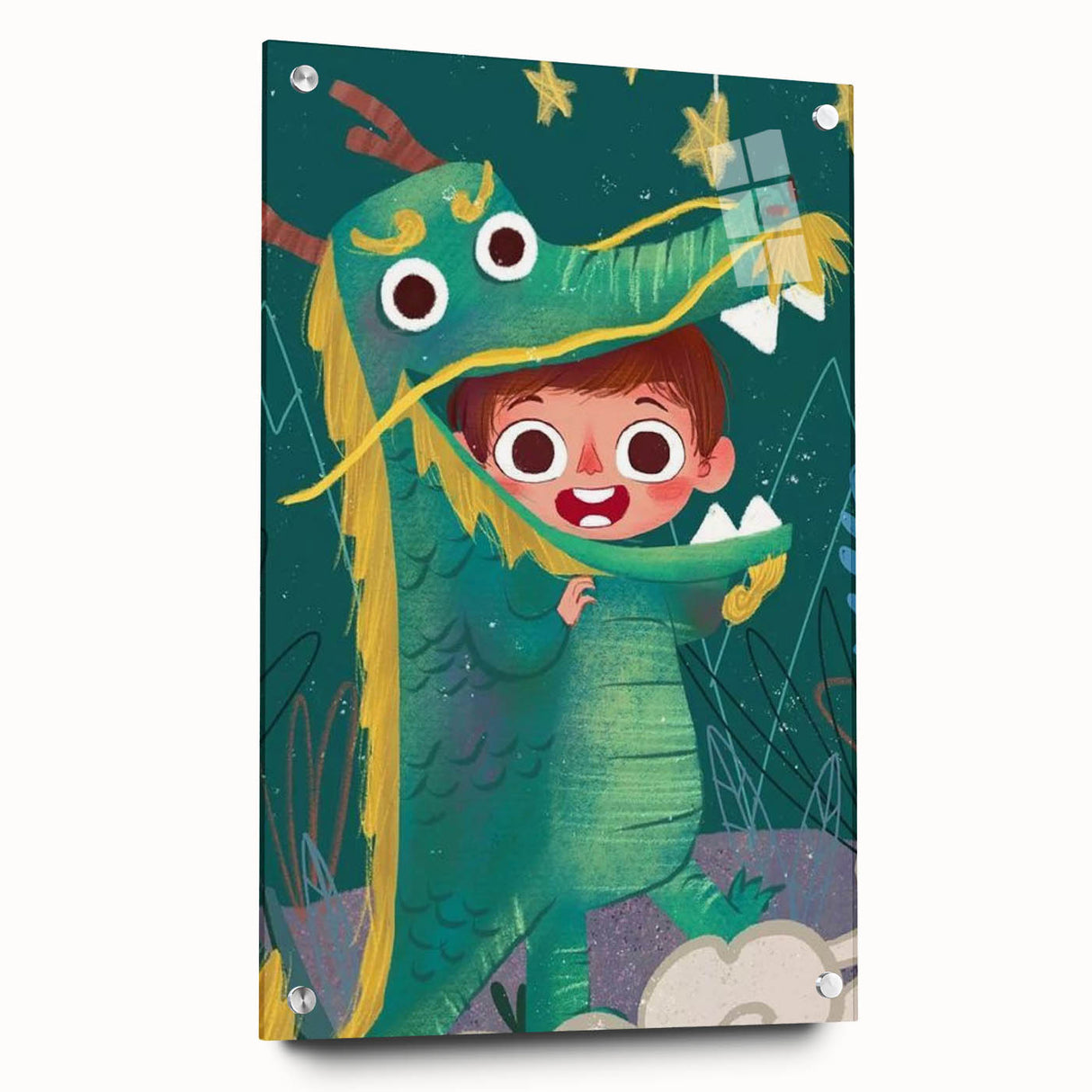 Dragon Costume Adventure - Boys Room Wall Art Kids Wall Art Prints