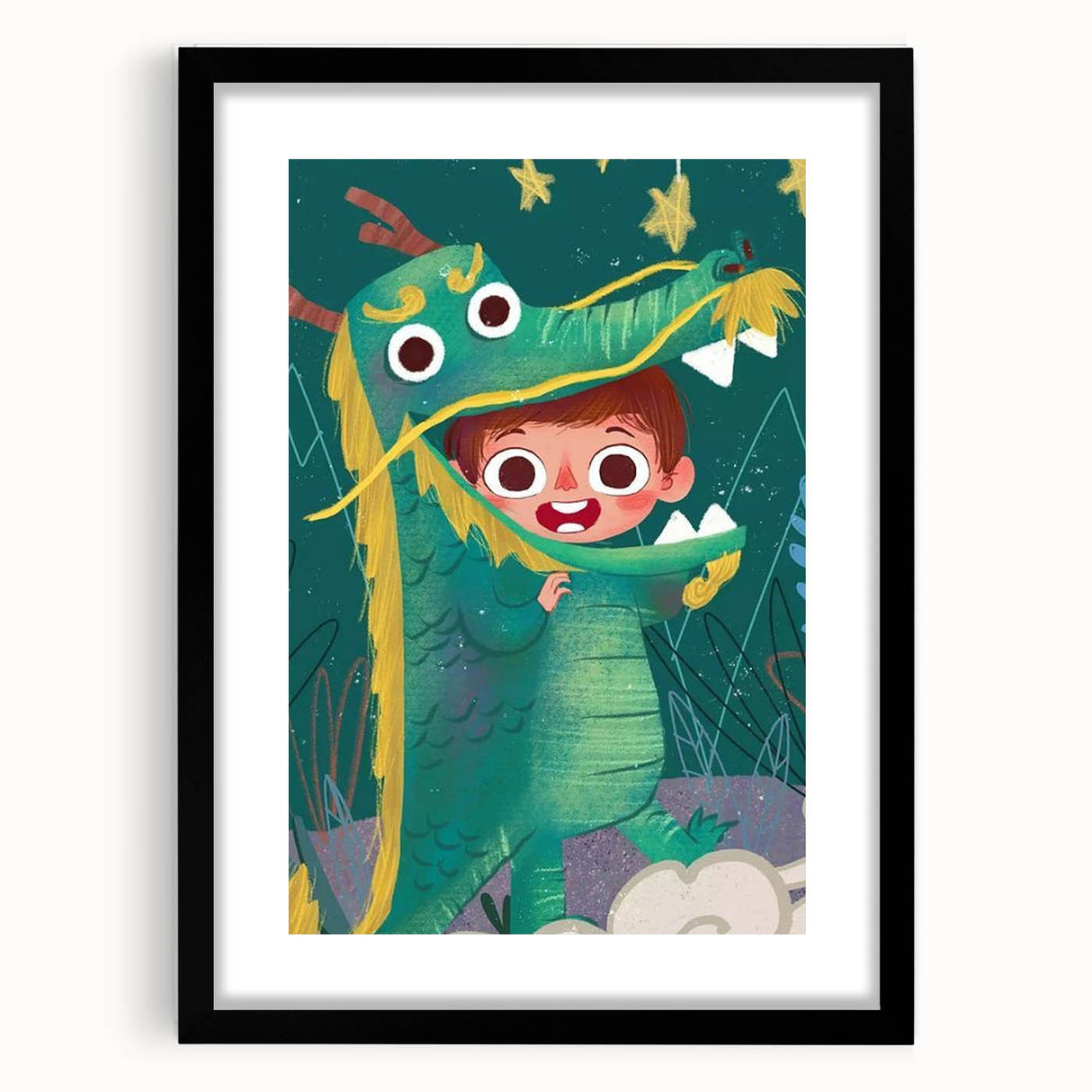 Dragon Costume Adventure - Boys Room Wall Art Kids Wall Art Prints