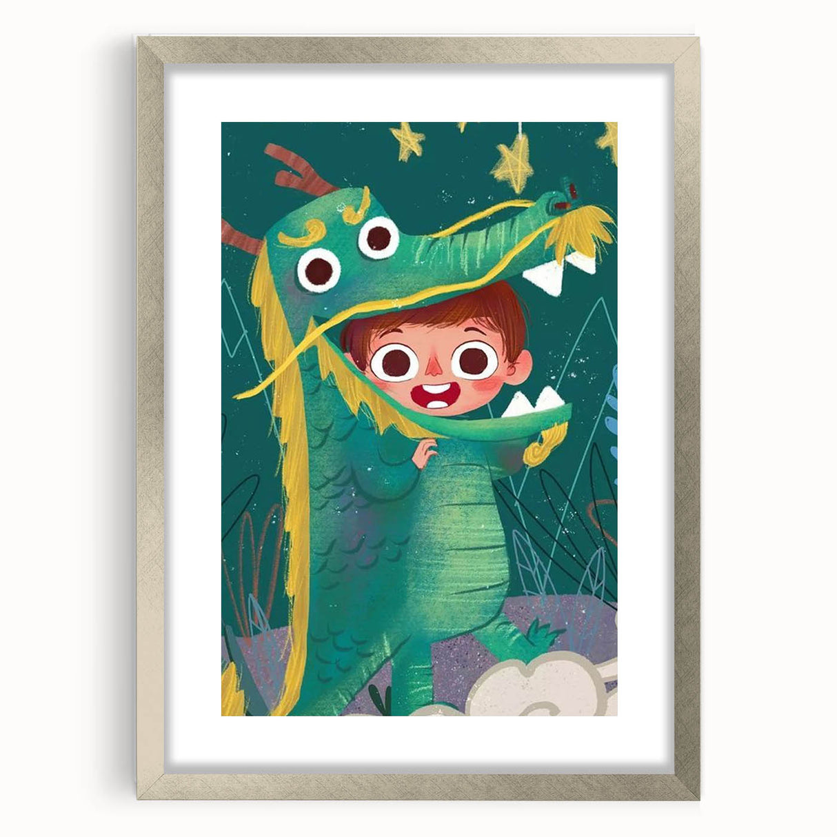 Dragon Costume Adventure - Boys Room Wall Art Kids Wall Art Prints
