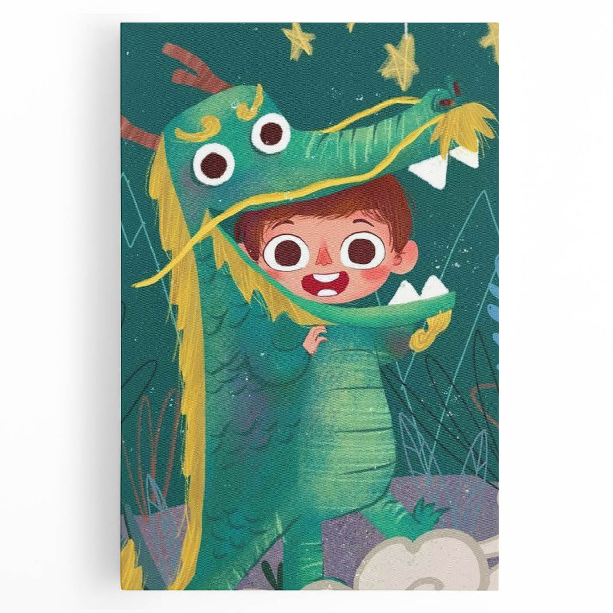 Dragon Costume Adventure - Boys Room Wall Art Kids Wall Art Prints