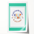 Kids' Room Educational Decor - Keep Going Motivational Print