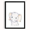 Adorable Elephant Nursery Canvas Prints - Baby Room Decor
