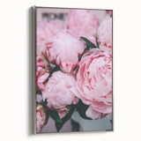 Landscape art painting of spring season on framed canvas, featuring pastel colors and vintage poster style.
