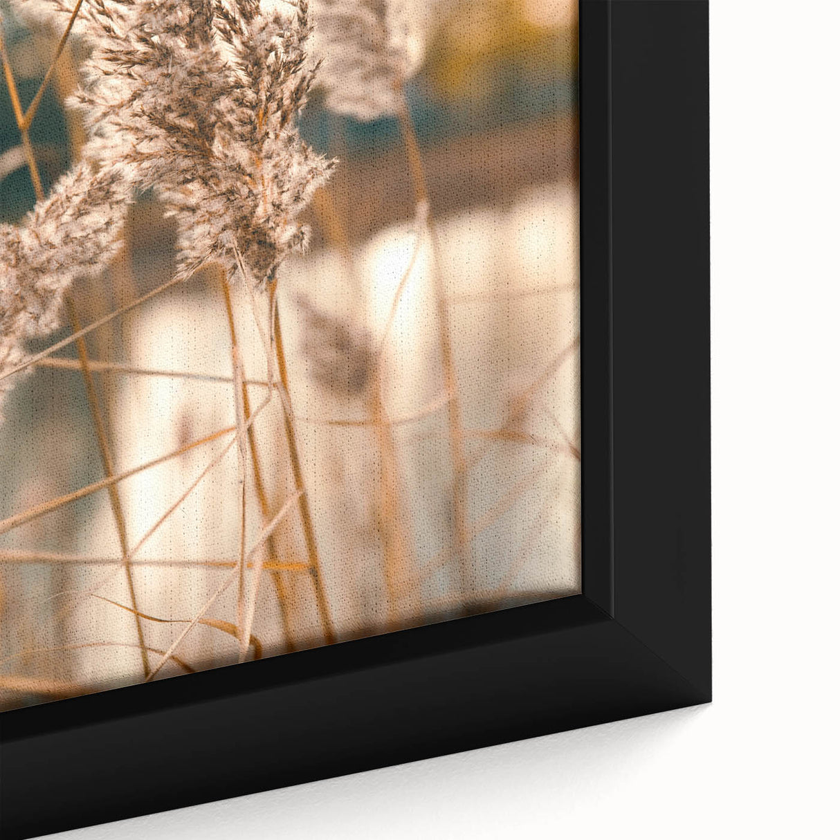 Extra large framed canvas featuring textured, colorful art depicting summer, ideal for living room decor.