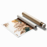Extra large rolled print featuring a floral design in pastel shades, ideal for classy bathroom wall art.
