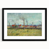 Impressionism Wall Art - Factories at Clichy by Van Gogh Print