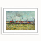 Impressionism Wall Art - Factories at Clichy by Van Gogh Print
