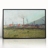 Impressionism Wall Art - Factories at Clichy by Van Gogh Print