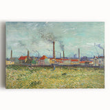 Impressionism Wall Art - Factories at Clichy by Van Gogh Print