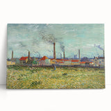 Impressionism Wall Art - Factories at Clichy by Van Gogh Print