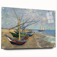 Impressionism Wall Art - Fishing Boats on the Beach by Van Gogh