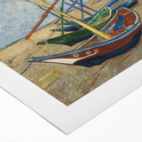 Impressionism Wall Art - Fishing Boats on the Beach by Van Gogh