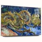 Impressionism Wall Art - Four Withered Sunflowers by Van Gogh Print