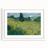 Impressionism Wall Art - Green Wheat Field with Cypress by Van Gogh