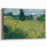 Impressionism Wall Art - Green Wheat Field with Cypress by Van Gogh