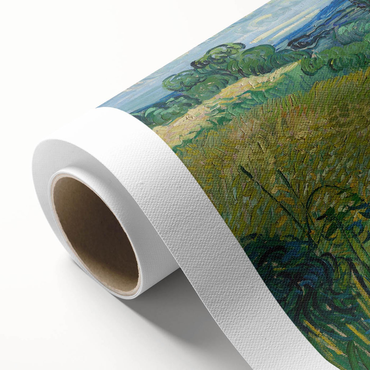 Impressionism Wall Art - Green Wheat Field with Cypress by Van Gogh