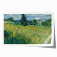 Impressionism Wall Art - Green Wheat Field with Cypress by Van Gogh