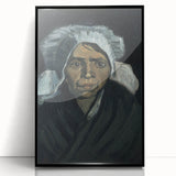 Impressionism Wall Art - Head of a Peasant Woman by Vincent van Gogh