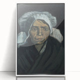 Impressionism Wall Art - Head of a Peasant Woman by Vincent van Gogh