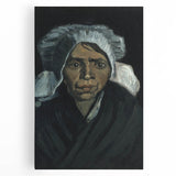 Impressionism Wall Art - Head of a Peasant Woman by Vincent van Gogh