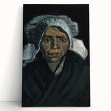 Impressionism Wall Art - Head of a Peasant Woman by Vincent van Gogh