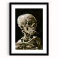 Impressionism Wall Art - Skeleton with Cigarette by Vincent van Gogh
