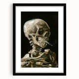 Impressionism Wall Art - Skeleton with Cigarette by Vincent van Gogh