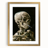 Impressionism Wall Art - Skeleton with Cigarette by Vincent van Gogh