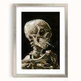 Impressionism Wall Art - Skeleton with Cigarette by Vincent van Gogh